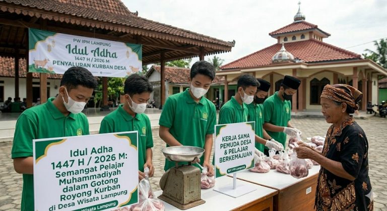 Semangat Pelajar Muhammadiyah dalam Gotong Royong Kurban